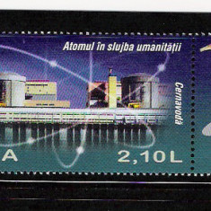 ROMANIA 2008 - ATOMUL IN SLUJBA UMANITATII, NUCLEARELECTRICA, MNH-1819 -1