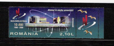 ROMANIA 2008 - ATOMUL IN SLUJBA UMANITATII, NUCLEARELECTRICA, MNH-1819 -1 foto