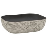 Cumpara ieftin Lavoar de blat gri/negru 48x37,5x13,5 cm, ceramica, dreptunghi