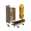 Fingerboard Skateboard Premium Innovium&trade;, Model &ldquo;Smiley Face&rdquo;, Mini Skateboard Din Lemn, Trucuri Profesionale, 5.5 &times; 12 &times; 4.5 CM
