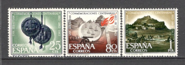 Spania.1963 150 ani reconstructia orasului San Sebastian SS.166