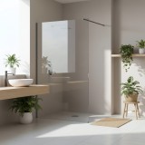 Paravan de dus Rea Flexi Transparent / Titan 120