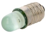Lampă LED verde 230V E10