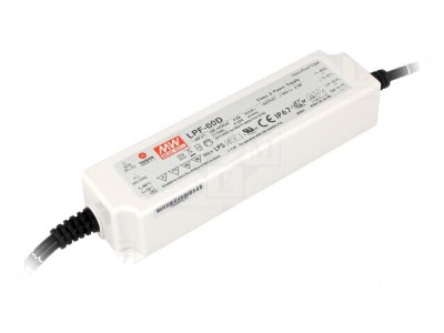 Alimentator LED 60W 20VDC 3A 90-305VAC 127-431VDC foto