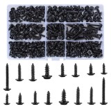 Suruburi otel carbon Phillip/Stea set 340buc, negre
