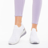 Cumpara ieftin Pantofi sport dama albi din material textil Glow, 39