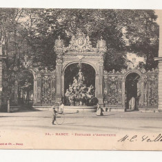 FV4-Carte Postala- FRANTA - Nancy, Fontaine d'Amphitrite, circulata 1902