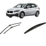 Cumpara ieftin Set 3 stergatoare BMW Seria 2 Active Tourer (F45) din 2013-2021, pentru parbriz si luneta fata si spate auto, Bosch Twin-Aerotwin, din cauciuc silicon