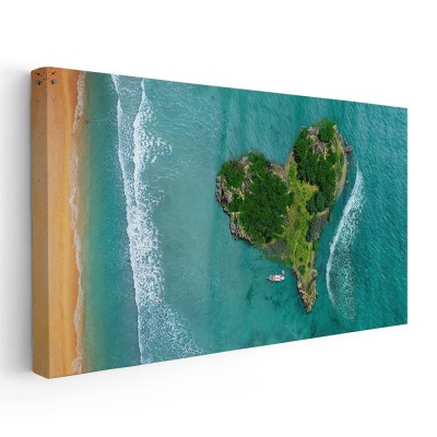 Tablou Insula Iubirii (Gale&amp;Aring;&amp;iexcl;njak) Croatia Tablou canvas pe panza CU RAMA 70x140 cm foto