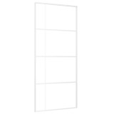 Cumpara ieftin Usa glisanta, alb, 90x205 cm, sticla ESG mata si aluminiu