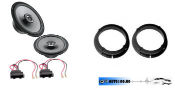 Boxe Hertz 165 mm cu inele si conector mufa Skoda Fabia foto