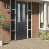 VidaXL Folie fereastră, 5 buc., statică mată, neagră, PVC 3208958