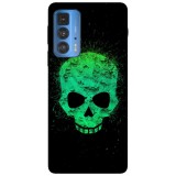Husa compatibila cu Motorola G20 model Neon Skull, Silicon, TPU, Viceversa, Transparent, Carcasa