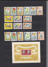 1961 LP 524 LP 524 a LP 525 CENTENARUL GRADINII BOTANICE BUCURESTI MNH foto