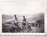 Bnk foto Valea Muresului vazuta de pe Soimus - 1966, Alb-Negru, Natura, Romania de la 1950