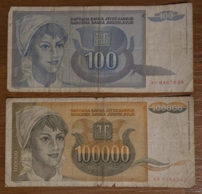 Lot 1: Bancnote Iugoslavia foto