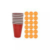 Joc de baut Beer Pong, pentru petreceri, 36 piese, Gonga&reg; Rosu