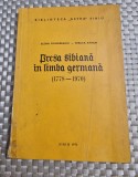 Presa sibiana in limba germana 1778 - 1970 Elena Dunareanu Avram