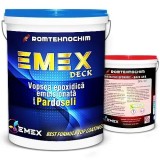 Pachet Vopsea Epoxidica Emulsionata Pardoseli &ldquo;Emex Deck&rdquo; - Negru - Bid. 4 Kg + Intaritor 4 Kg