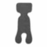 Protectie antitranspiratie pentru scaun auto copii, Grupa 0+, AirCuddle, gri inchis