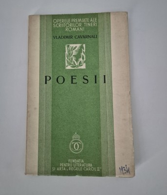 Carte veche Vladimir Cavarnali Poesii foto