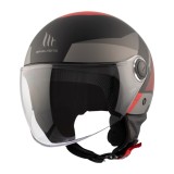 Casca Open Face Motociclete MT Street S Poke B5 Rosu Mat &ndash; omologare noua ECE 22.06 - Roșu - XXS