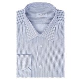 Camasa barbati alba print geometric C001SL