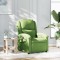vidaXL Fotoliu rabatabil, verde deschis, catifea 371800