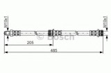 Conducta / cablu frana MITSUBISHI COLT VI (Z3, Z2) (2002 - 2012) BOSCH 1 987 481 055