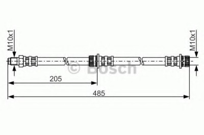 Conducta / cablu frana SMART FORFOUR (454) (2004 - 2006) BOSCH 1 987 481 055 foto