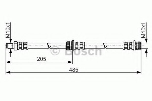 Conducta / cablu frana SMART FORFOUR (454) (2004 - 2006) BOSCH 1 987 481 055