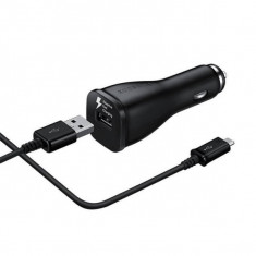 Incarcator auto Samsung EP-LN915 Adaptive Fast Charge (incarcare rapida) 2A, Micro USB inclus bulk, Negru foto