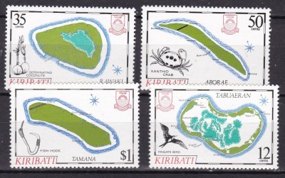 Kiribati 1985 insule MI 455-458 MNH foto