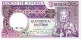 Bancnota Angola 500 Escudos 1973 - P107 UNC