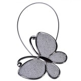 Broșă Perdele Magnet, Fluture, Argintiu, 20 cm, Oem