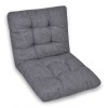 Perna Scaun Exterior Gri 100x50 cm, Cu Spatar, Bumbac si Poliester, Confortabila, Vervo.Ro