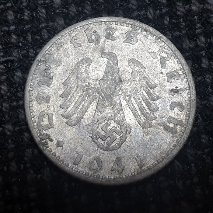 Germania Nazista 50 reichspfennig 1941 G (Karlsruhe)