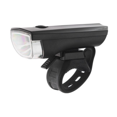 Far bicicleta LED 1W, 3 moduri iluminare, alimentare baterii AA foto