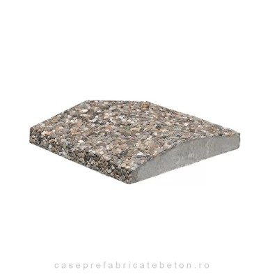 Capac pentru temelie gard piatra naturala 39 x 35 x 7 cm foto