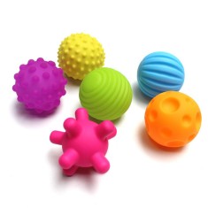 Set 6 mingi senzoriale moi pentru bebelusi, set 6 bucati, buz foto
