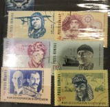 (T) Timbre Serii Romania Cutezatori