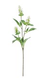 Cumpara ieftin Set 24 flori artificiale albe verzi Patchouli 16x8x74h