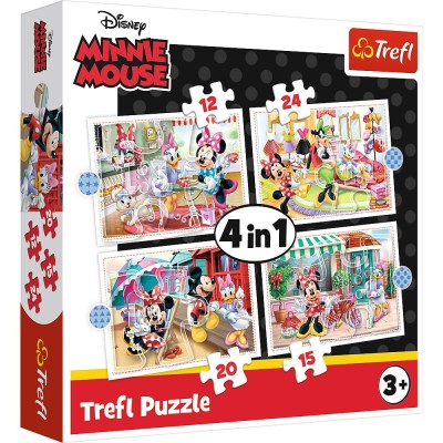 PUZZLE TREFL 4IN1 MINNIE MOUSE SI PRIETENII EI foto