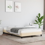 Cumpara ieftin Cadru de pat fără saltea cremă 120x190 cm țesătură