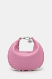 Silvian Heach poseta de piele FORCELLA culoarea roz, RCP25005BO