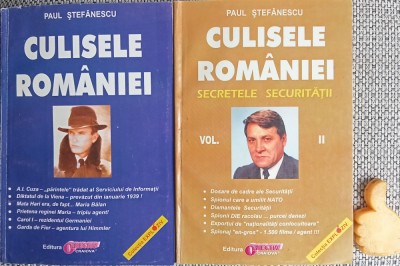 Paul Stefanescu Culisele Romaniei vol 1 + 2 foto