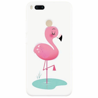 Husa silicon pentru Xiaomi Mi A1, Flamingo Pink foto