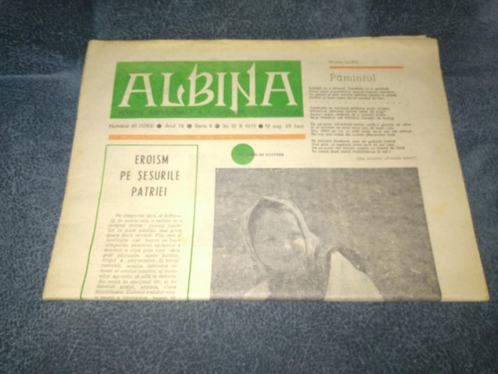 REVISTA ALBINA 12 OCTOMBRIE 1972