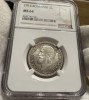 2 Lei 1914 Hamburg, Romania, NGC MS64, Argint
