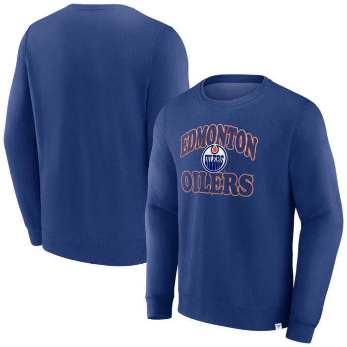 Edmonton Oilers hanorac de bărbați Fleece Crew - M